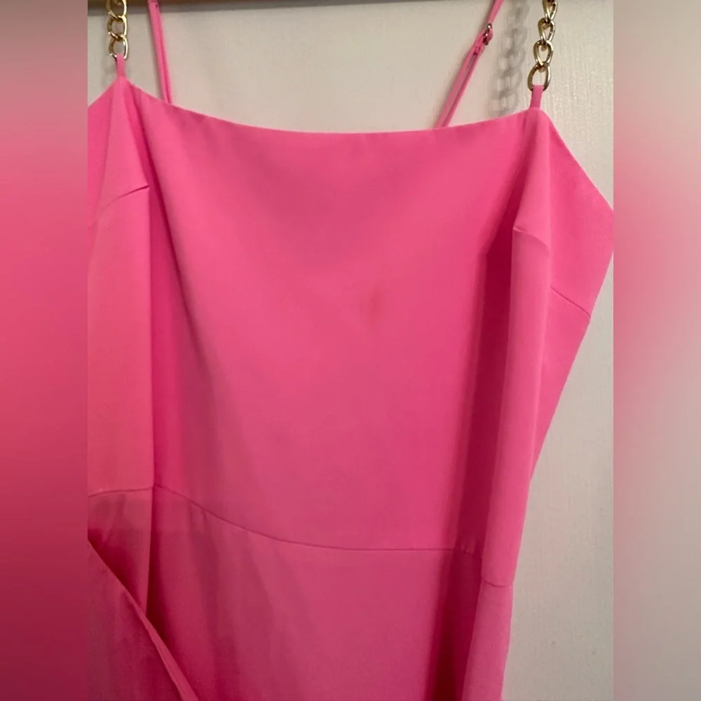 Amanda Uprichard Stilla Dress in Shocking Pink - Picture 4 of 5